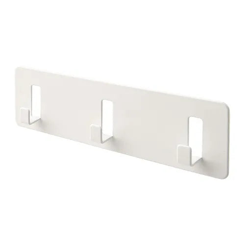 GALTBOX Rack with 3 hooks, self-adhesive/white