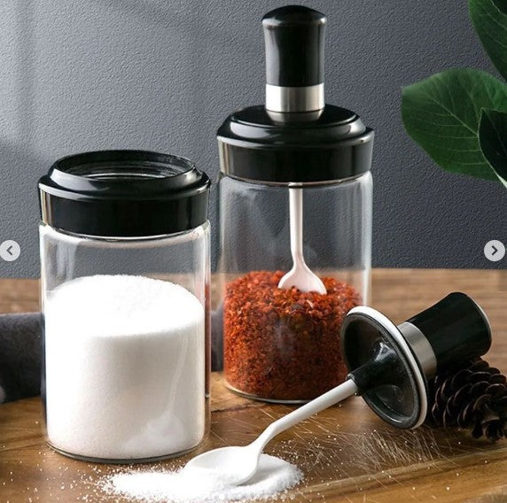 SPICE BOTTLES WITH SPOON