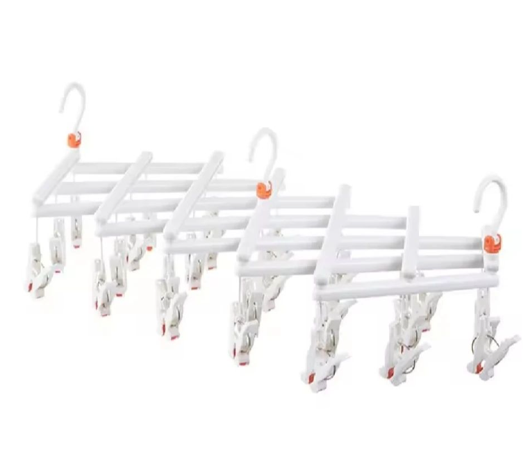 FOLDING CLOTHES HANGER WHITE