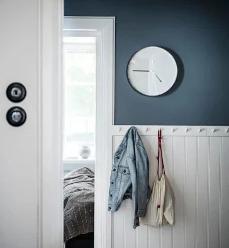 MALLHOPPA Wall clock, silver-colour