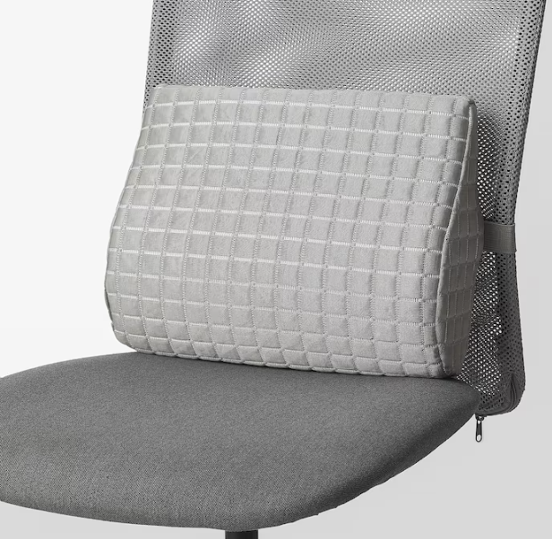 BORTBERG Lumbar cushion, grey