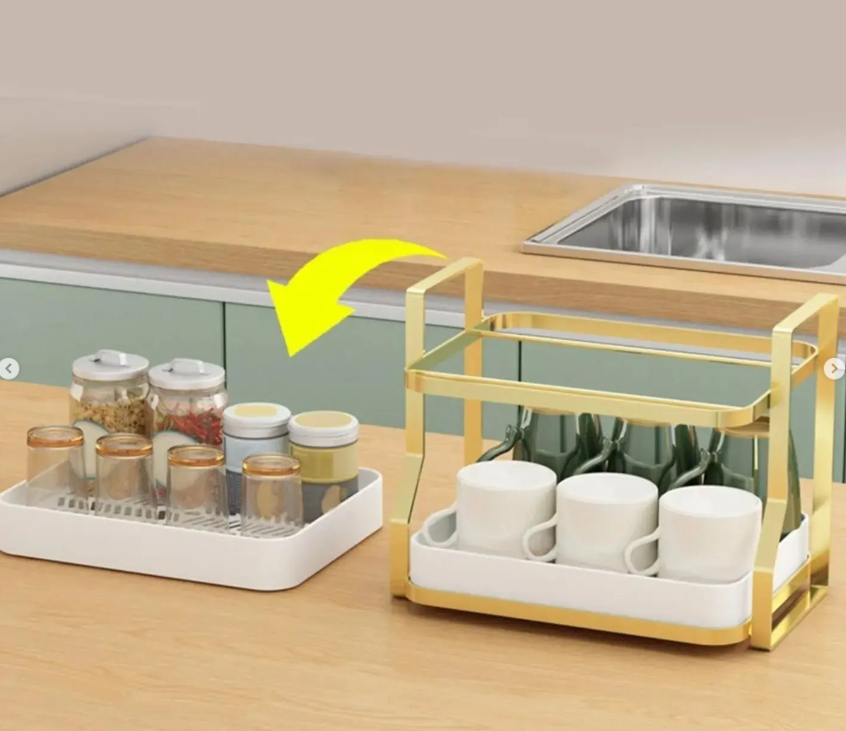 DOUBLE LAYER KITCHEN STORAGE