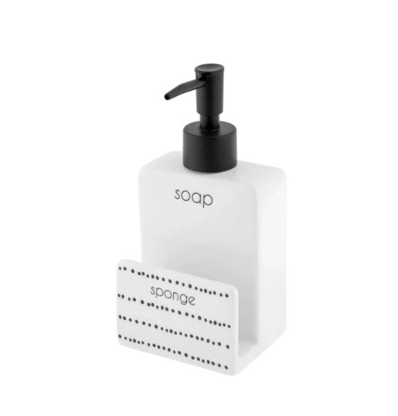 SOAP DISPENSER WITH SPONGE HOLDER