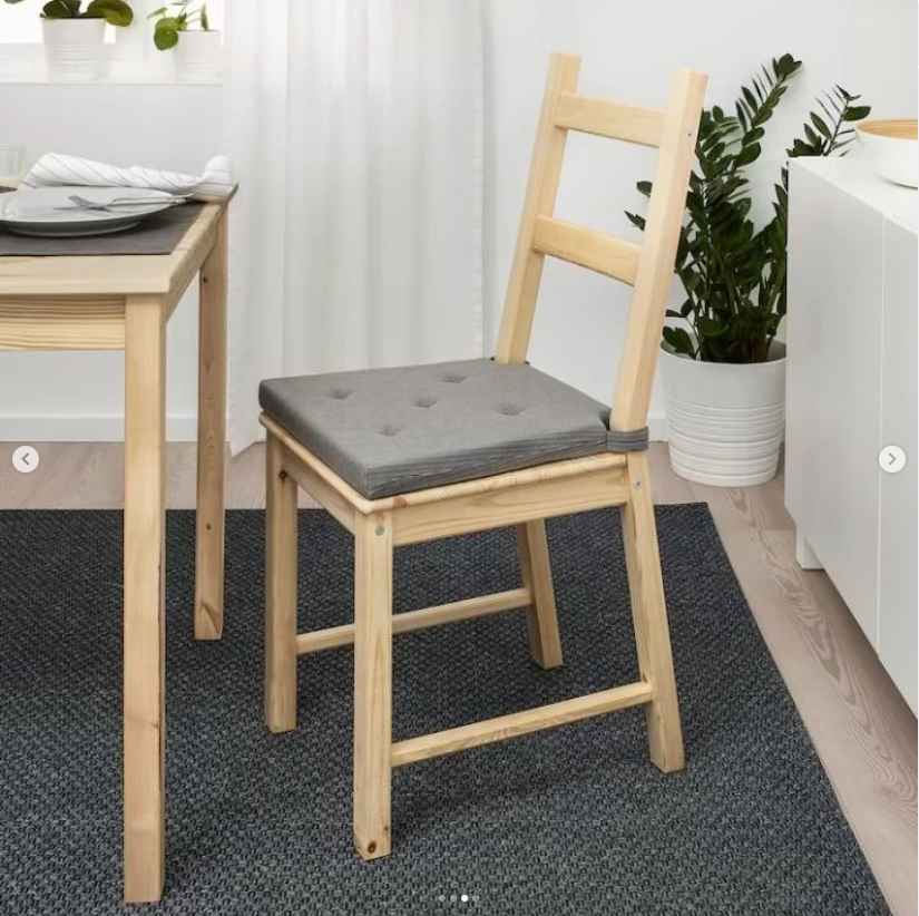 JUSTINA Chair pad, grey