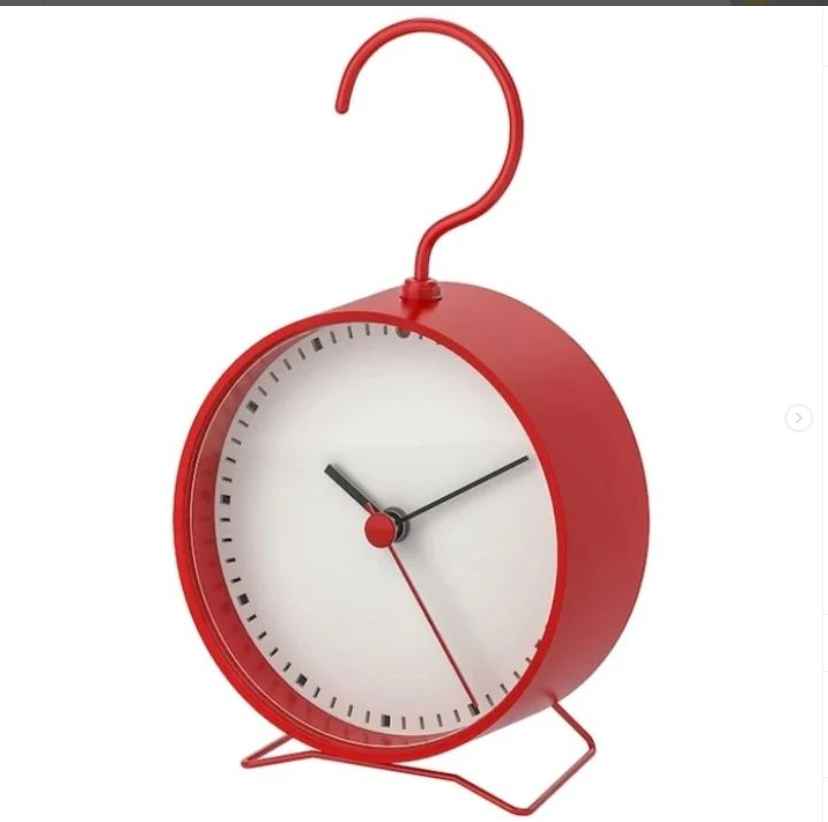 SNIFFA Silent clock, Red