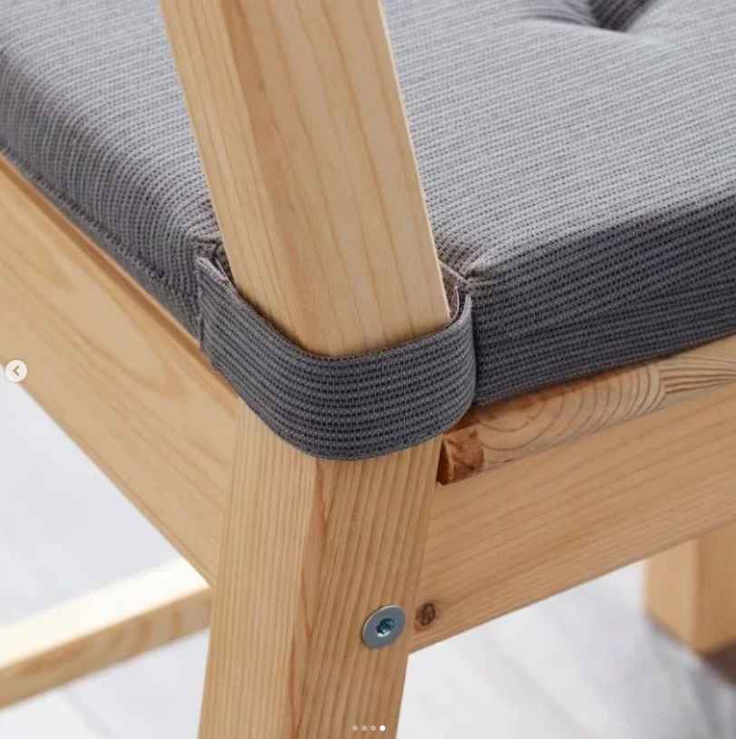 JUSTINA Chair pad, grey
