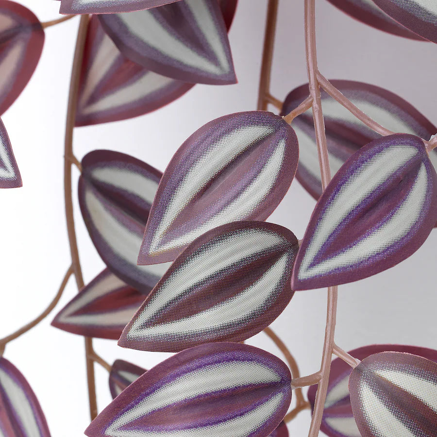 FEJKA Artificial plant with wall holder, in/outdoor/green/lilac