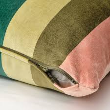 VATTENVÄN Cushion cover, multicolour/striped