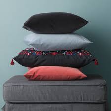 SANELA Cushion cover, gray