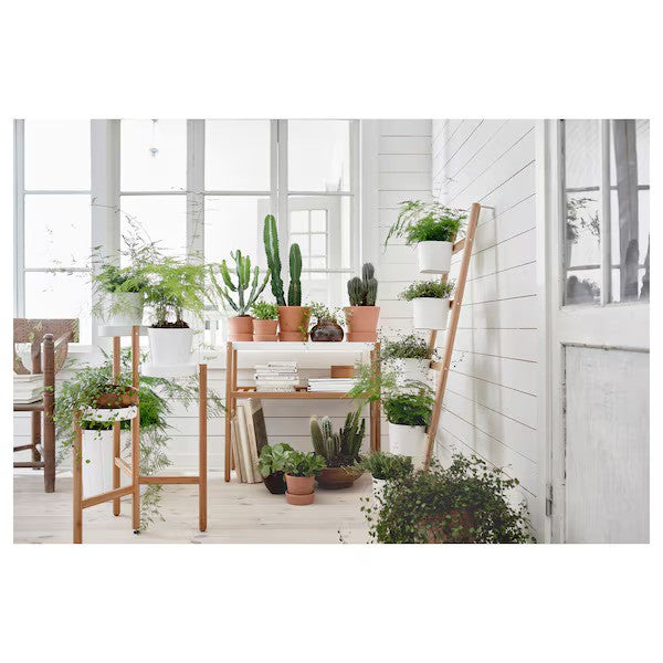 SATSUMAS Plant stand, bamboo/white