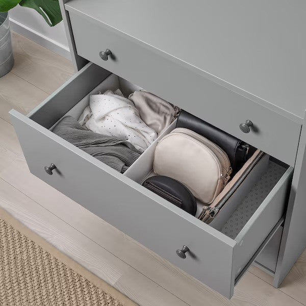 STUK Box with compartments, white, 34x51x10 cm